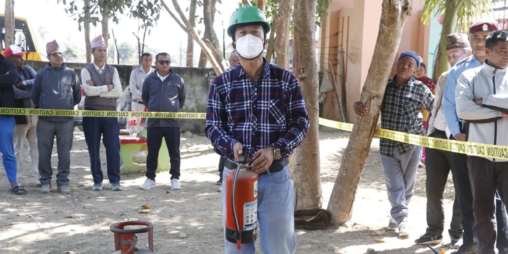 रत्ननगर-९ मा विपद् व्यवस्थापन आधारभूत तालिम